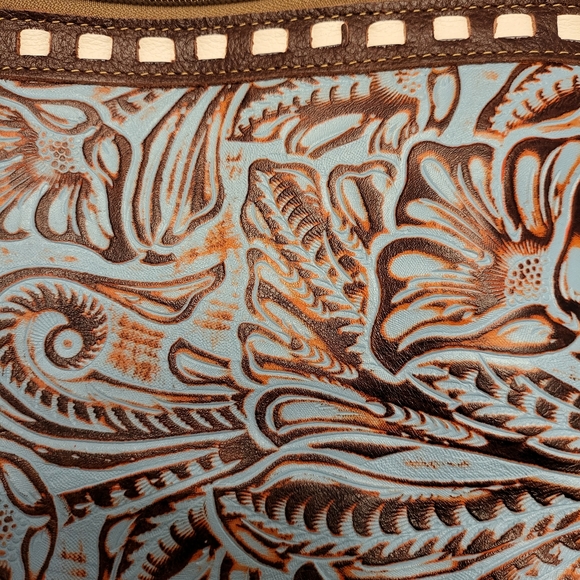 Delphine Canvas and Hairon Crossbody Bag - Picture 5 of 5